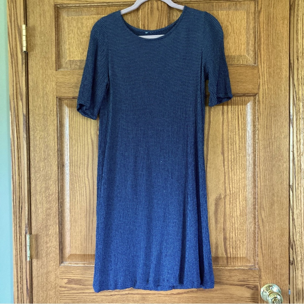 5/$15 Semi-Sheer Blue & White Grid Dress